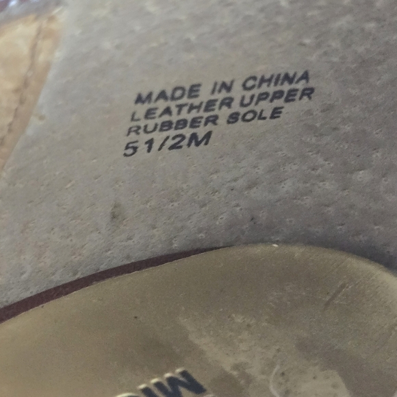 Michael Michael Kors Open Toe Pump Heels Women Sz 5.5M Brown Leather Logo - Picture 16 of 16